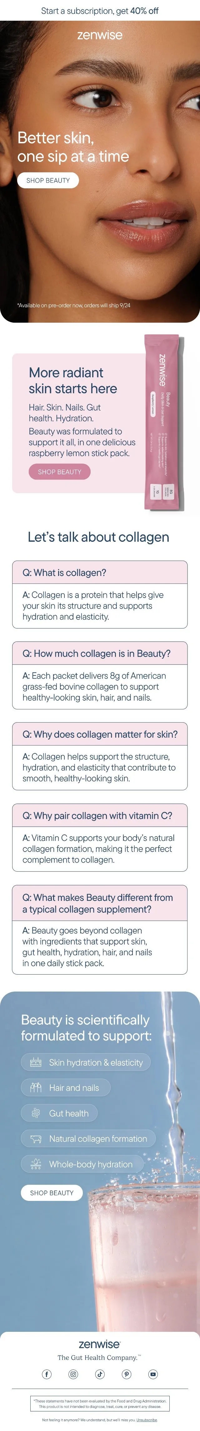 Email: Better skin, one sip at a time