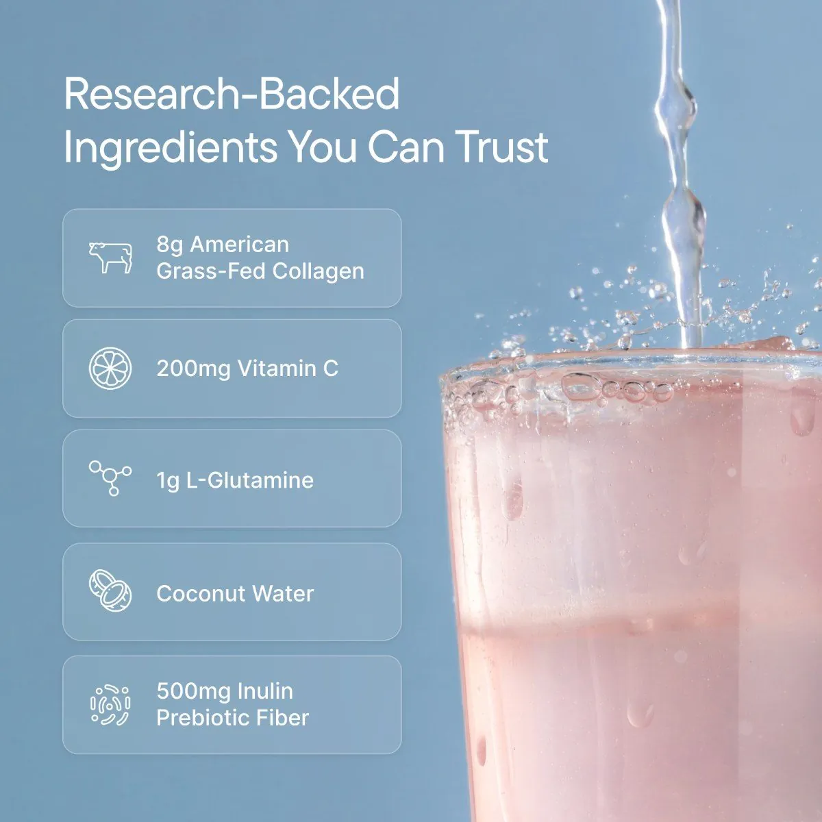 Research-backed ingredients