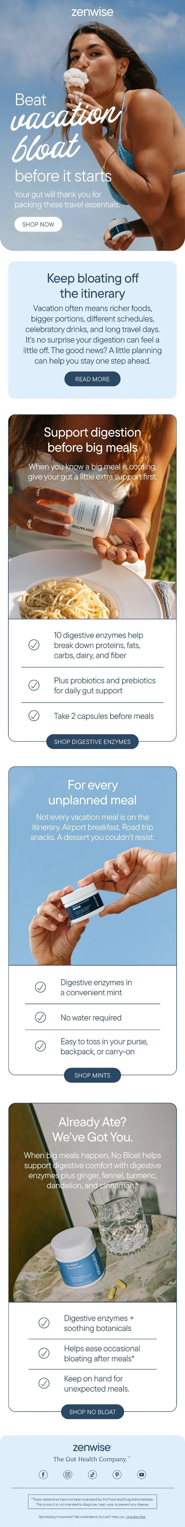 Email: Beat vacation bloat before it starts